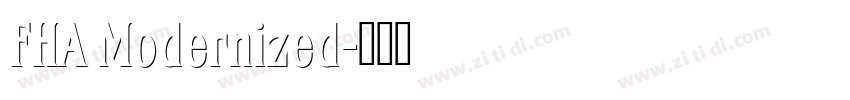 FHA Modernized字体转换